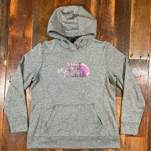 The North Face Women’s Galaxy Logo Pullover Hoodie Gray XL
